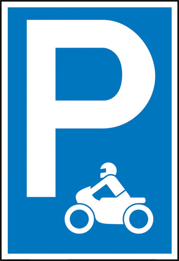 Parkplatzschild Symbol: P mit Richtungspfeil links