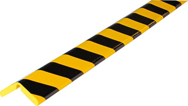 Knuffi SHG Warn- und Schutzprofil – Kantenschutz Flex Winkel gelb/schwarz  selbstklebend